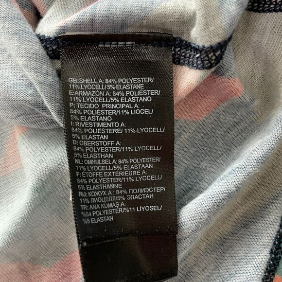 The North Face Womens L Flash Dry Short Sleeve Geometric Pattern Outdoor Shirt - Picture 4 of 7